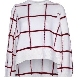 Hi-lo cashmere blend sweater